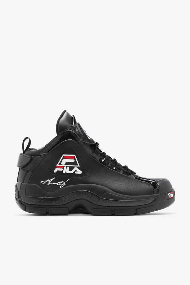 Fila Grant Hill 2 25th Anniversary Edition Black Sneakers Mens - NZ 93608-FTBE